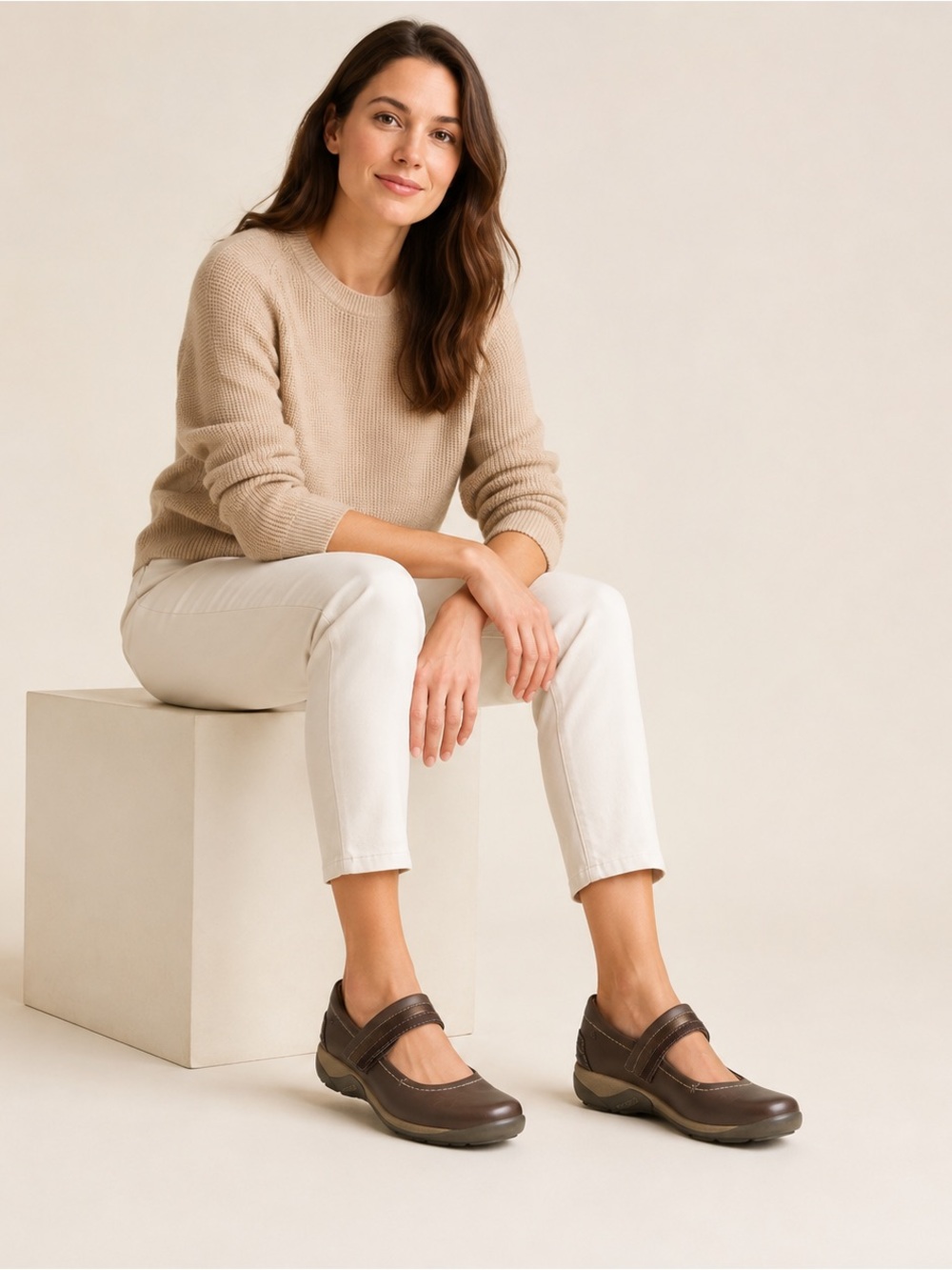 Romika Gina Leather Mary Janes Ballet Flats. Size EU 39